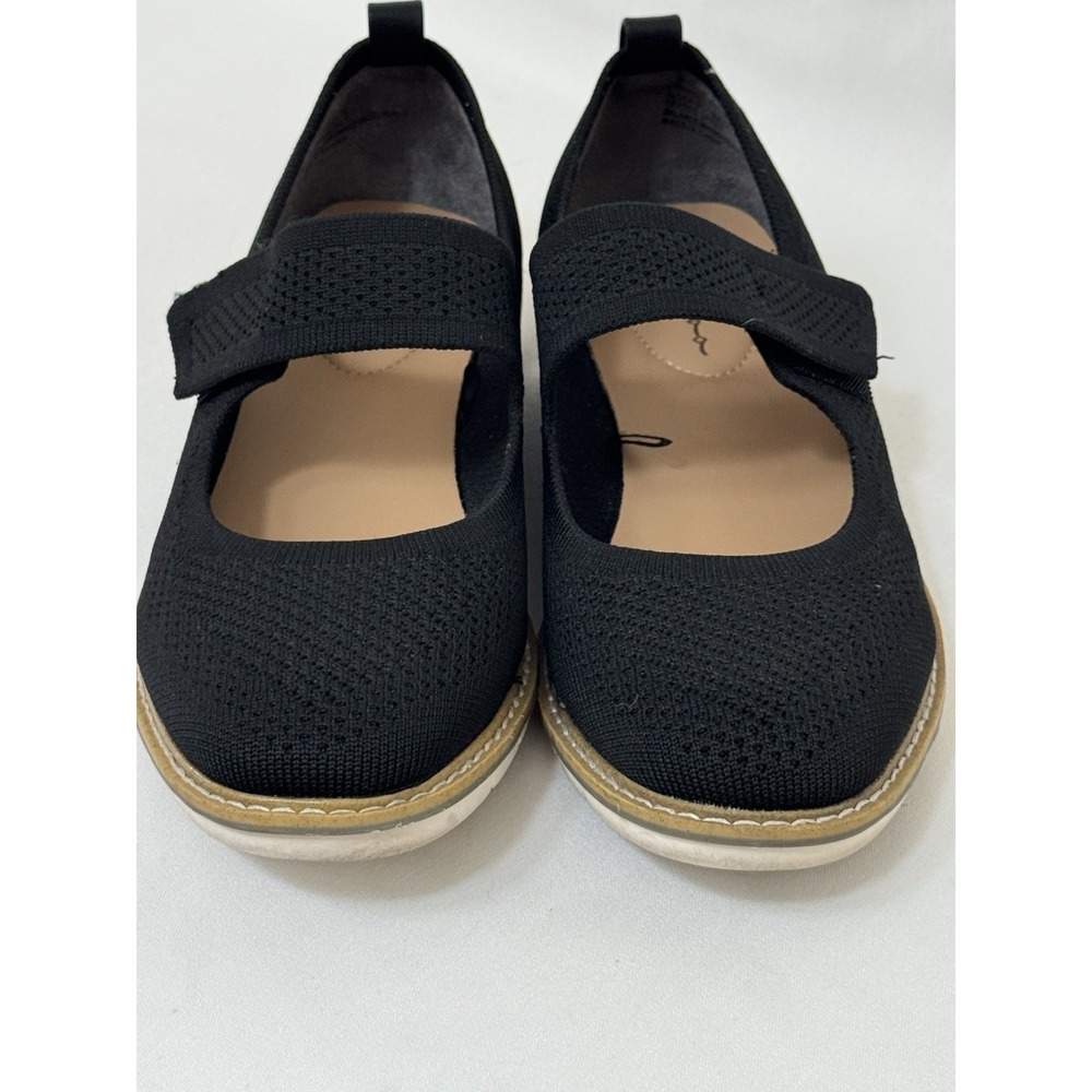 Mary Jane Flat Womens 9 Black Nordstrom Me Too - Picture 1 of 14